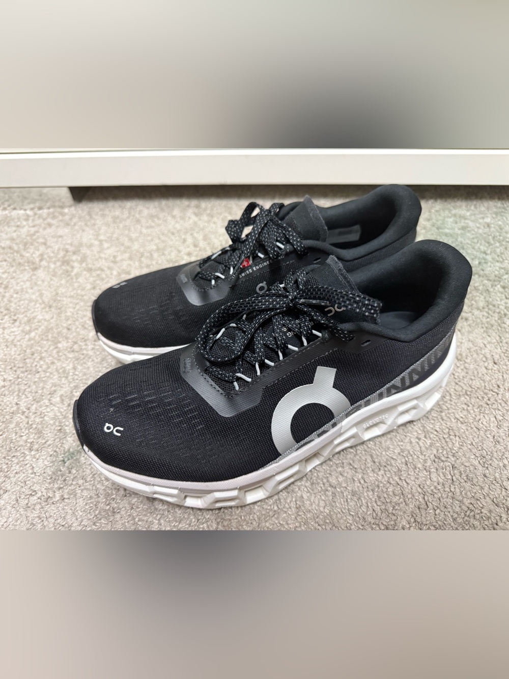 On Running Cloudmonster Women's Black Athletic CloudTec Sneakers